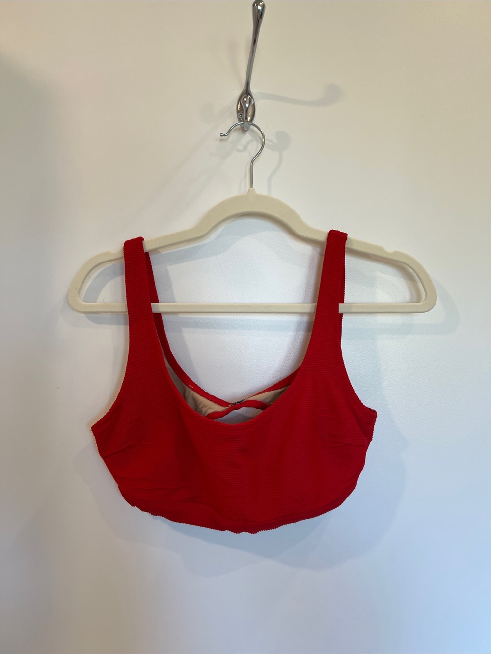 Old Navy Red Scoop-Back Bikini Top